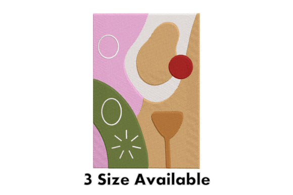 Review: Abstract Modern Art Embroidery Design for Merch
