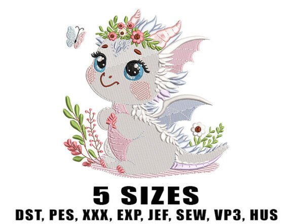 Review: Cute Dragon Wings Embroidery Design for Crafters