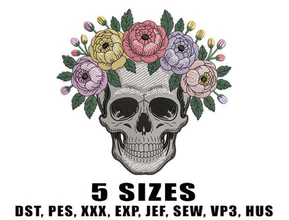 Review: Floral Skull Embroidery Design for Craft Fairs