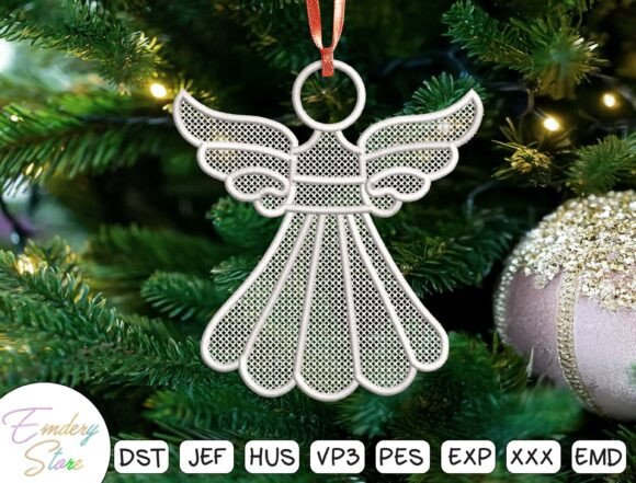 Review: Lace Angel Embroidery Design for Holiday Sales