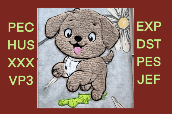 Review: Puppy Applique Embroidery Pattern for Gifts