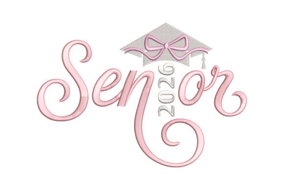 Review: Senior 2026 Graduation Cap Embroidery Design