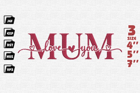 Reviewing Love You Mum Embroidery for Boutique Apparel