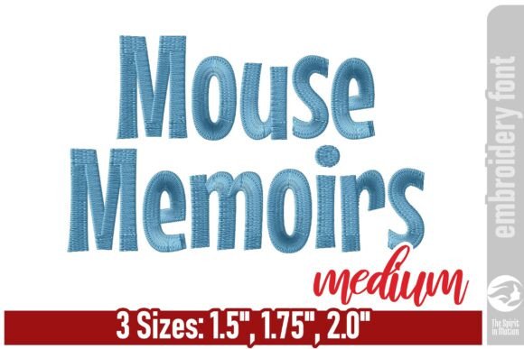 Reviewing Mouse Memoirs Cute Embroidery Font - M