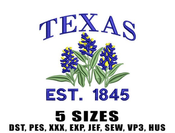 Reviewing Texas Bluebonnet Embroidery Designs