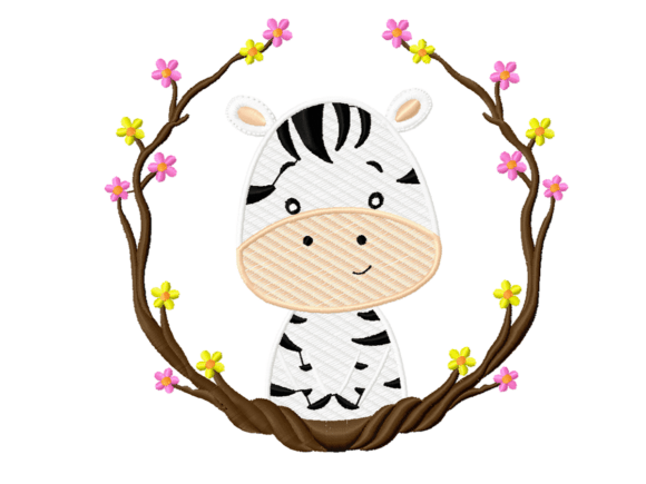 Reviewing the Cute Safari Zebra Frame Embroidery