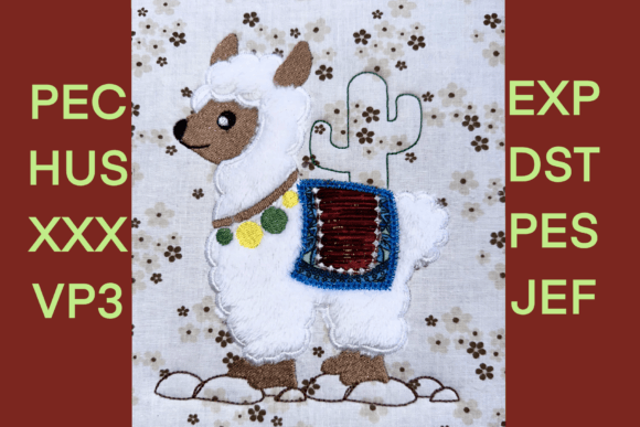 Reviewing the Llama Applique Machine Embroidery Design