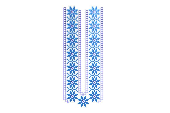 Reviewing the Neckline Cross Stitch Embroidery Design