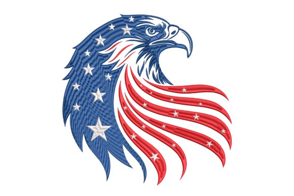 Reviewing the Patriotic Eagle Flag Embroidery Design